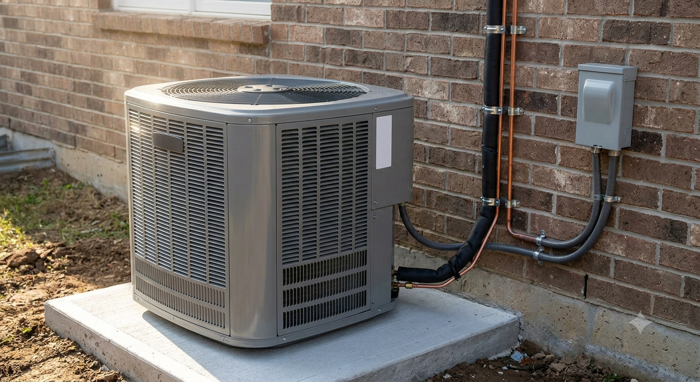 New AC condenser install